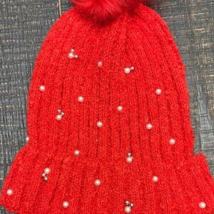 BP Knit Hat with Pearl Accents from Nordstrom